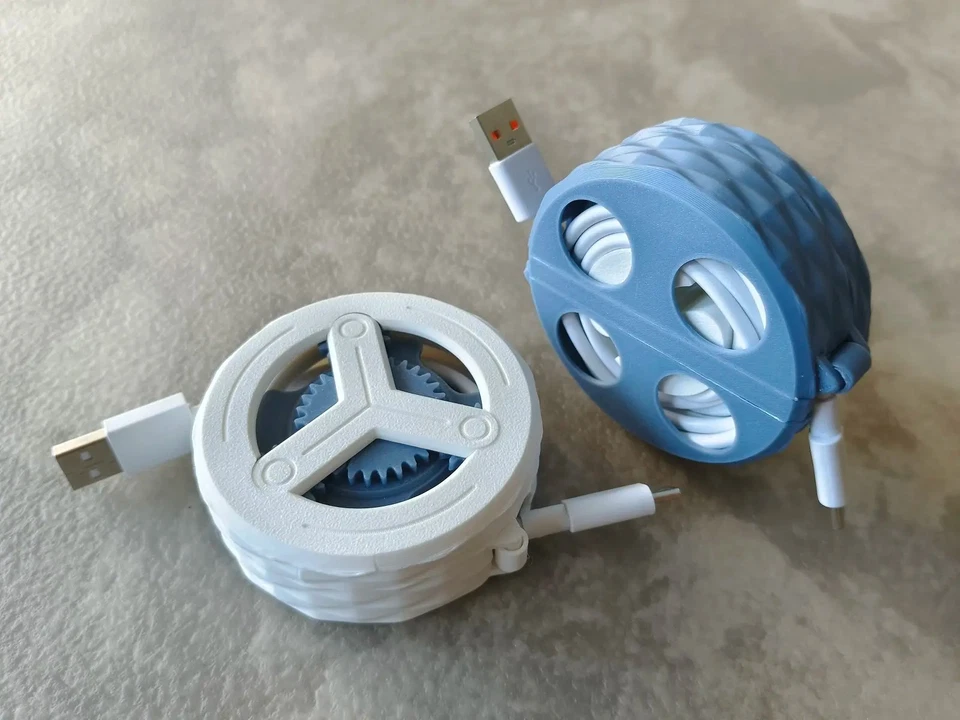 2 x Hand-Crank Cable Organizer | Planetary Gear 1:3 | Fast Winder | 3D Printed - Image 1 of 1