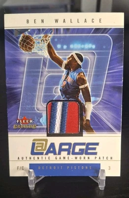 2004-05 Fleer Genuine - At Large Game Used Patch Ben Wallace #AL/BW 15/25 - Image 1 of 2