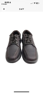 COLLECTION BY CLARKS Scarpe Sneakers Uomo Marrone Bradley Walk Zeppa Pelle 10 M - Foto 1 di 9
