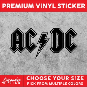 AC/DC [VINYL STICKER]-for Car/Truck WINDOW-LAPTOP-FOLDER-YOU PICK COLOR/SIZE - Bild 1 von 6