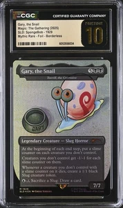 CGC 10 INCONTAMINATO Gary, La Lumaca 1929 MTG Spongebob Tana Segreta Foglio Arcobaleno - Foto 1 di 2