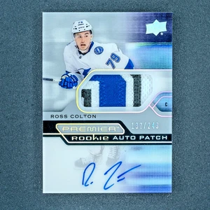2021-22 Upper Deck Premier Hockey Ross Colton Rookie Auto Patch /249 #AR-RC - Picture 1 of 3