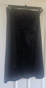 New, Capsule, black glittery skirt. Velvety style, size 32 - Picture 1 of 8