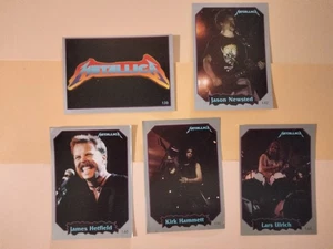 Ultra Figus 1997 Rock Cards METALLICA lot of (5) stickers Argentina Free Ship - Picture 1 of 1