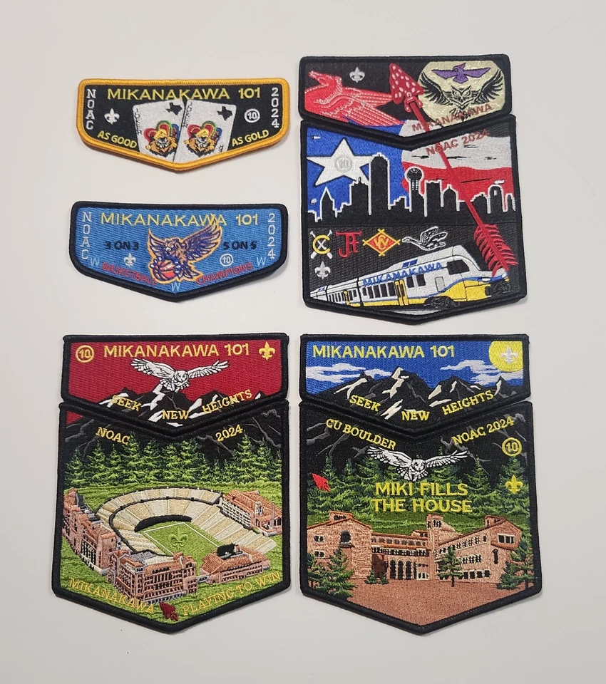 NOAC 2024 OA Mikanakawa Lodge 101 Lot  Fundraiser & Trader Sets + Golden Ticket - Image 1 of 1