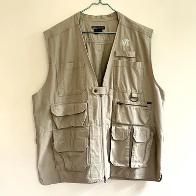 Chaleco táctico 511 para hombre serie 2XL 80001 bolsillos de carga de caza utilitario logotipo de la NRA Foto 1 de 4