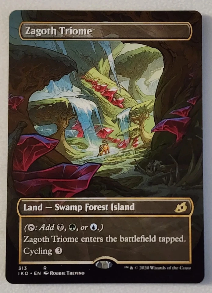 Zagoth Triome (Showcase) - Ikoria (IKO) - Magic the Gathering NM MTG - Image 1 of 1