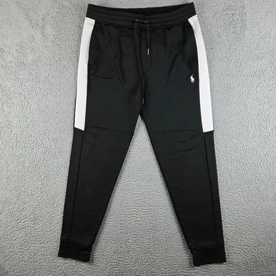 Polo Sport Ralph Lauren Sweatpants Mens M Black Straight Fleece Performance - Image 1 of 4