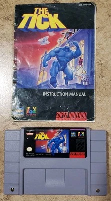 The Tick With Manual (Super Nintendo, 1994) SNES Tested & Working  - Image 1 of 4