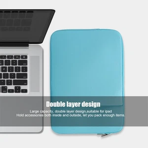 Light Blue 14in Portable Business Slim Laptop Sleeve Case Envelope Bag Prote NEW - Bild 1 von 10