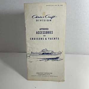 1960 CHRIS CRAFT Approved Accessories - Rare Original- Catalog Brochure - Picture 1 of 10