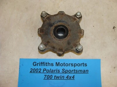 Polaris Sportsman Twin 700 2002-04 4x4 rueda trasera izquierda buje montaje bonitas estrías Foto 1 de 4