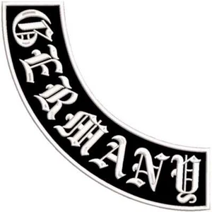 Siderocker Aufnäher GERMANY gestickt MC BIKER PATCH bis 40cm alle Farben - Bild 1 von 1