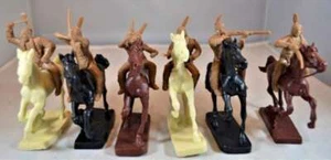 1/32 Plains Indians Mounted Figure Playset (6) - Picture 1 of 1