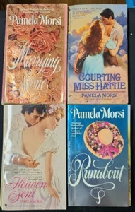 4 Pamela Morsi Paperback Historical Romance Books Runabout Heaven Sent - Picture 1 of 3