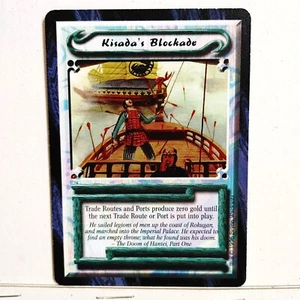 KISADA'S BLOCKADE -- LEGEND 5 RINGS CCG -- ANVIL OF DESPAIR -- NM - Picture 1 of 1