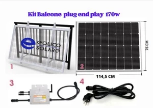 kit fotovoltaico da Balcone varie potenze - Foto 1 di 12