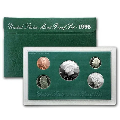 (1) 1995 S United States Proof Set in Original Box with COA Cover