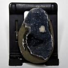 Superbe Geode De Calcedoine Stellite Mineraux Naturels Rares Inde Im1235