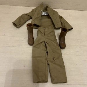 Vintage GI Joe Clothing & Brown Boots Rare - Picture 1 of 9