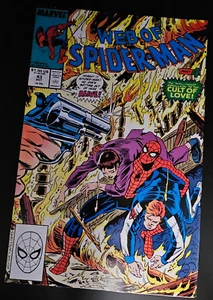 WEB OF SPIDER-MAN #43 1988 RAW Part 4 "Cult of Love" Marvel Comics Peter David - Picture 1 of 5