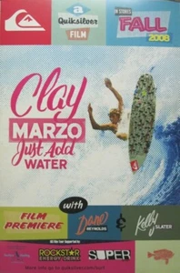 QUICKSILVER 2008 Clay Marzo Surf vintage promo poster Flawless New Old Stock - Picture 1 of 1
