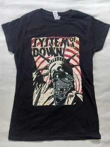 System Of A Down Liberty Bandit World Tour - T-shirt donna nera 2 lati taglia M - Foto 1 di 8
