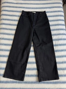 Madewell Jeans Black 29P The Perfect Wide Leg Jean - Picture 1 of 3