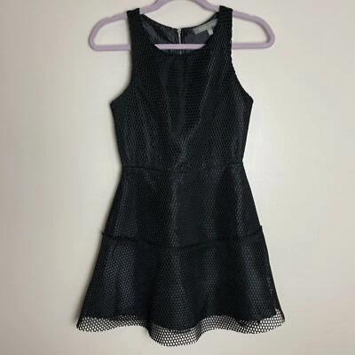 Vestido sin mangas Finn & Clover de malla negro para mujer XS rockero gótico biker Foto 1 de 4