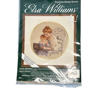 Kit de punto de cruz contado Elsa Williams #02094 RECUERDOS SECRETOS 12" diámetro nuevo en paquete - Imagen 1 de 5