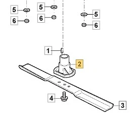 Mozzo lama Di 17 mm ORIGINALE STIGA rasaerba tagliaerba a batteria 322463190/0
