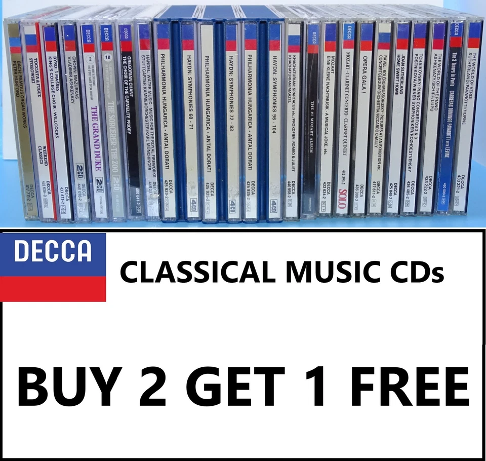 Decca / London Classical Music CDs - Choose Your Title - Buy 2 Get 1 Free - Image 1 of 1
