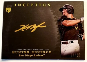 🔥GOLD HUNTER RENFROE 4/25 ROOKIE 2017 TOPPS INCEPTION PLATA FIRMAS AUTÓGRAFO - Imagen 1 de 2