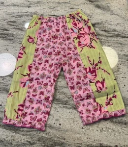 Baby Lulu mehrfarbige Mädchenhose mit Blumen- & Schmetterlingsdruck, 24M, neu mit Etikett - Bild 1 von 4