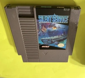 Silent Service Nintendo NES 1989 Cleaned and Tested Works Great! - Picture 1 of 1