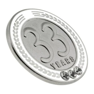 PinMart's 33 Years of Service Award Mitarbeiter Anerkennung Geschenk Anstecknadel - weiß - Bild 1 von 1