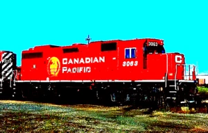 ORIGINAL KODACHROME SLIDE CANADIAN PACIFIC GP38-2 #3063 EDMONTON, ALB 8/20/06 - Picture 1 of 1