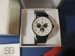 SB STEEL BLAZE METROPOLIS CHRONOGRAPH W/ 2 ADDITIONAL STRAPS - FREE SHIPPING - Picture 1 of 9