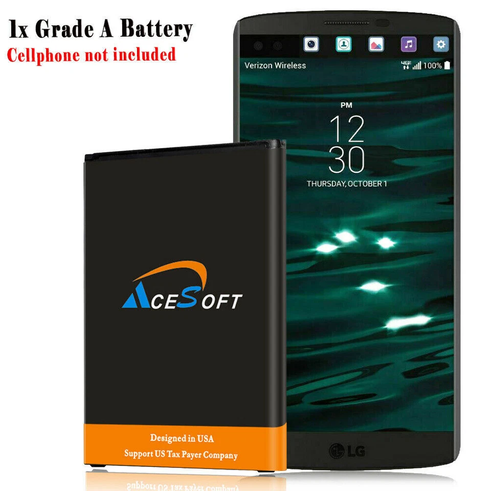 For LG V10 VS990 Verizon,H900 AT&T,H901 T-Mobile Rechargeable A+ Battery 4690mAh - Image 1 of 1