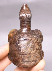 7CM China Hongshan Kultur alte Jade geschnitzt Krähe Schildkröte Schildkröte Amulett Anhänger - Bild 1 von 6