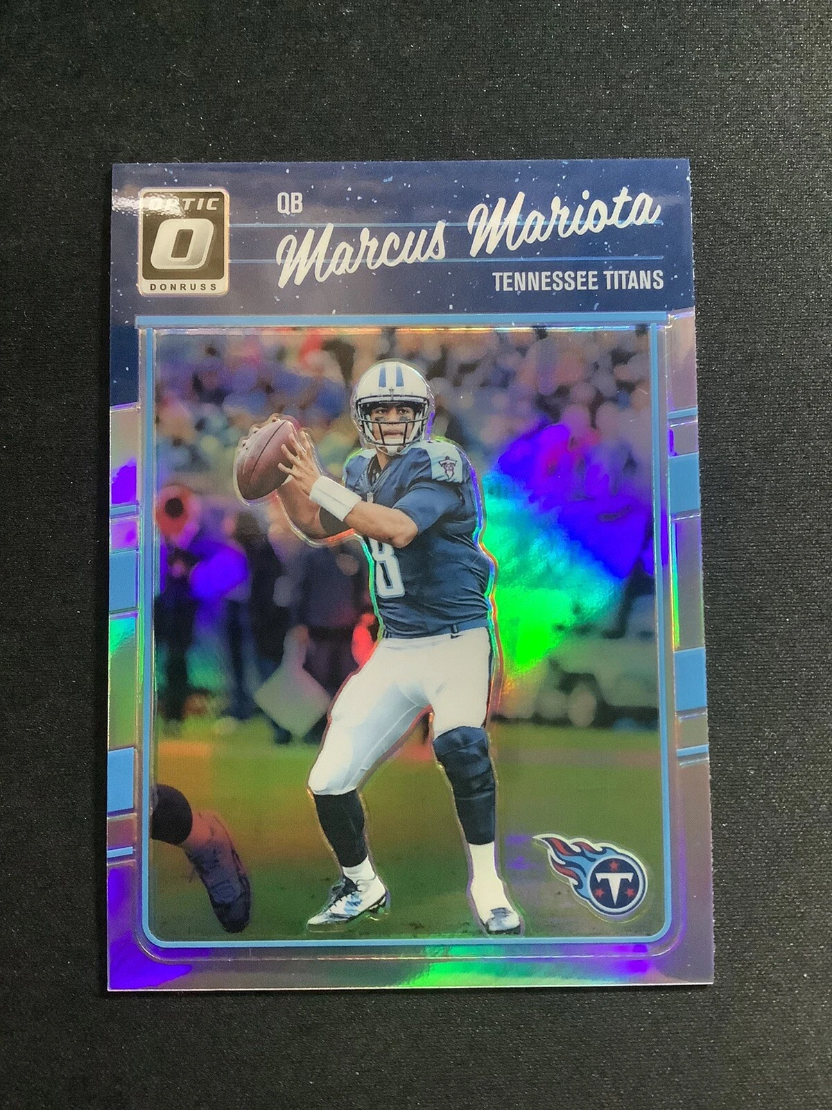 Marcus Mariota 2016 Donruss Optic Silver Holo #96 Titans Raiders Falcons Eagles
