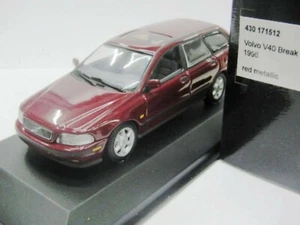 WOW EXTREMELY RARE Volvo V40 Break 2.0 16V 1996 D.Red 1:43 Minichamps-850/V70/ES - Picture 1 of 3