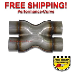 3" Crossover X Pipe Universal Custom Exhaust Applications 409 Stainless Steel - Picture 1 of 4