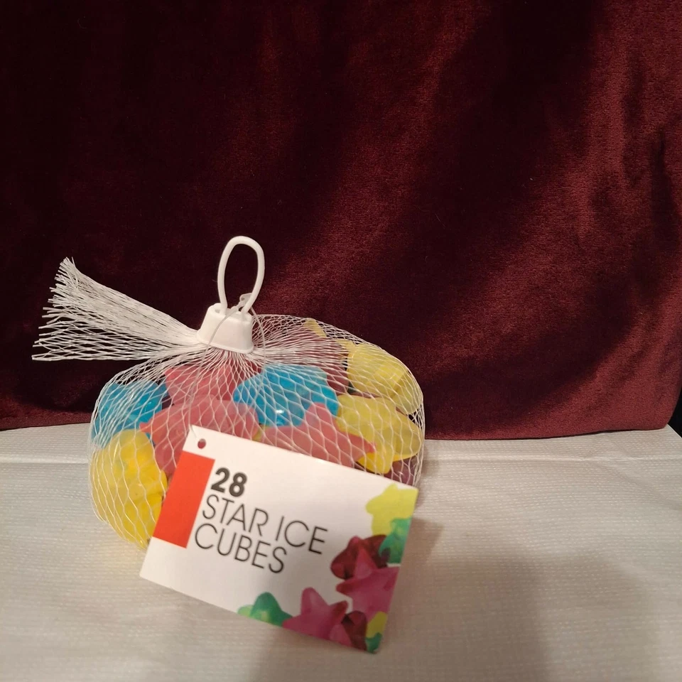 Reusable Ice Cubes - 28 Pack - Stars - Yellow, Pink & Blue - Best Brands - Image 1 of 1