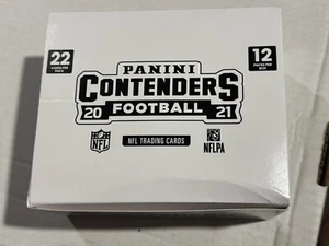2021 Panini Contenders NFL Fat Pack Cello Factory Sealed Box 12 Packs 22 Cards - Picture 1 of 3
