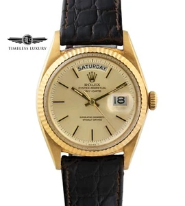 NOS 1968 Rolex Day-Date 1803 Presidnet 18k Gold 36mm Champagne Dial Box & Papers - Picture 1 of 10