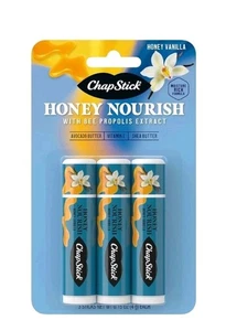 ChapStick Lippenbalsam Honig pflegen, feuchtigkeitsspendende Fomula 3 Stück (1er Pack)  - Bild 1 von 5