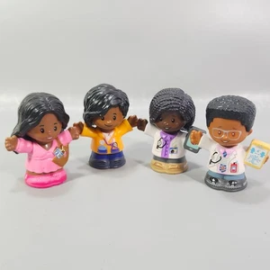 Fisher Price Little People African American Doctor Nurse EMT Mom 4 Figurine Lot - Picture 1 of 15