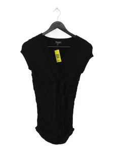 Phase Eight Damen Top S schwarz Viskose mit Elasthan Kurzarm V-Ausschnitt Basic - Bild 1 von 6