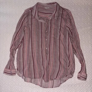 Lucky Brand Damen XL/TG rosa kariertes Hemd mit Knopfleiste Kragen Western Langarm - Bild 1 von 5